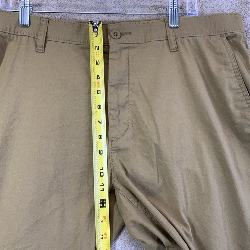 Orvis Khaki Brown Pants Men's Sz 38x30 Cotton Nylon Lycra Hiking Camping EUC